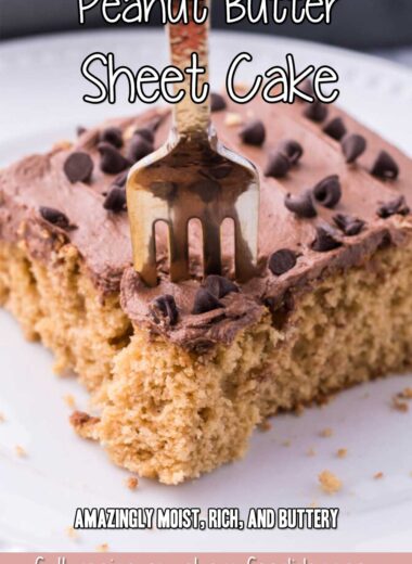 Peanut Butter Sheet Cake